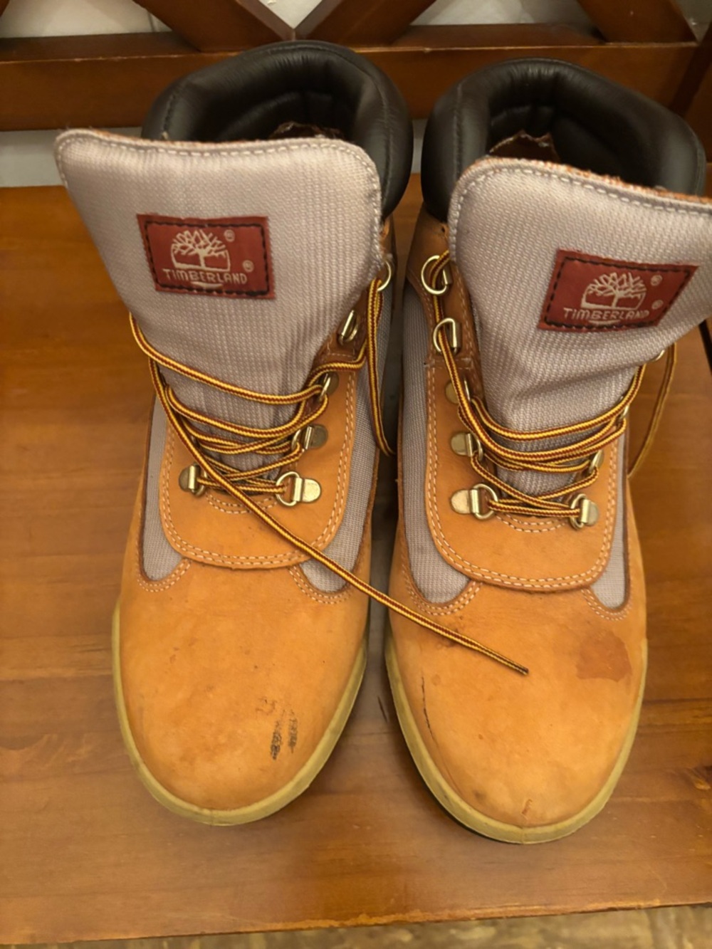 Timberland Wheat and Gray Men's Lace-Up Work Boots
